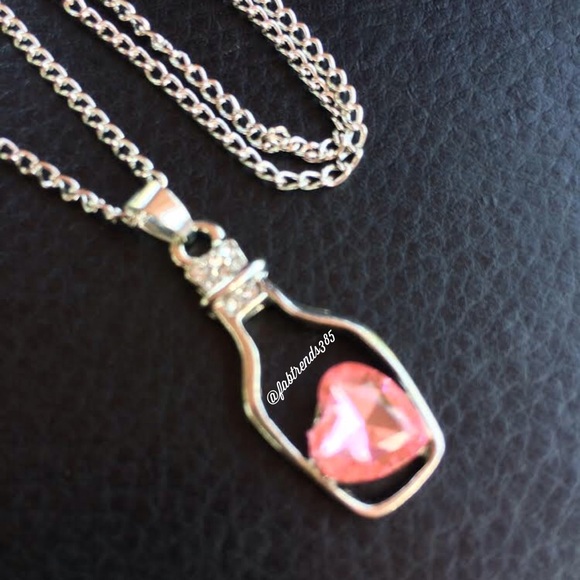 Heart In A Bottle Necklace - Picture 2 of 3